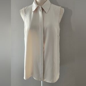 Alex Marie Cream Sleeveless Blouse